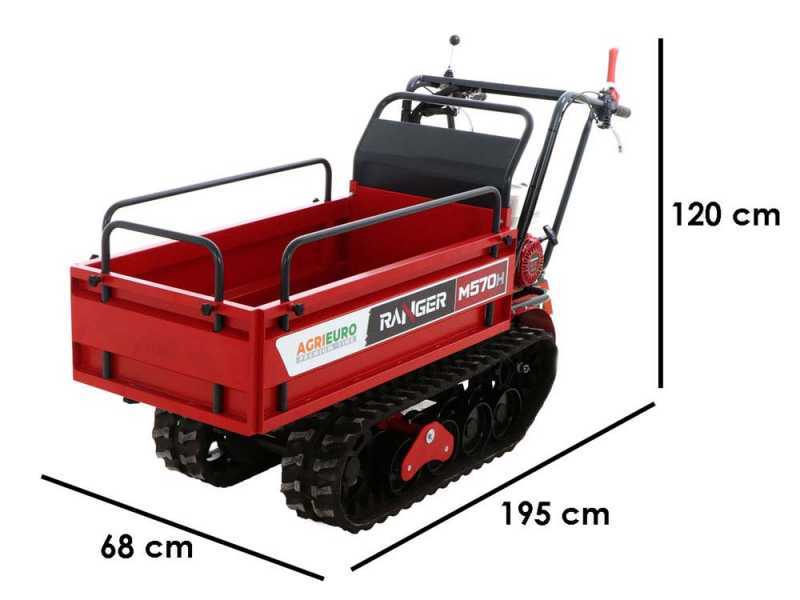 Raupendumper Ranger M570 H - ausziehbare Mulde - Motor Honda GX200