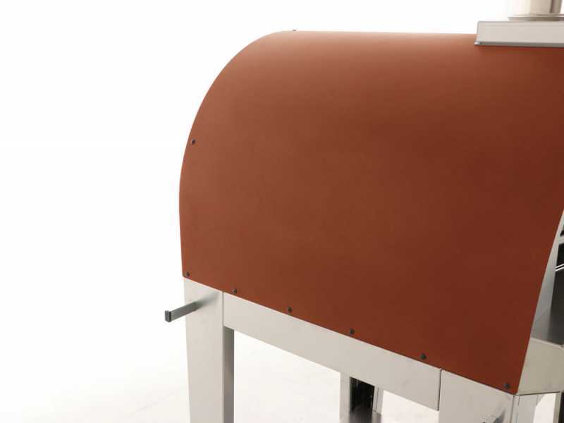 Holzbackofen f&uuml;r drau&szlig;en Seven Italy Persefone - Rot