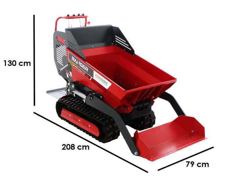 Ranger H570 HDP-E &ndash; Raupendumper mit Kippmulde &ndash; Honda GX200 Motor &ndash; Hydrostatischer Antrieb
