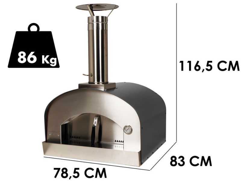 Holzbackofen Seven Italy Persefone - Anthrazit