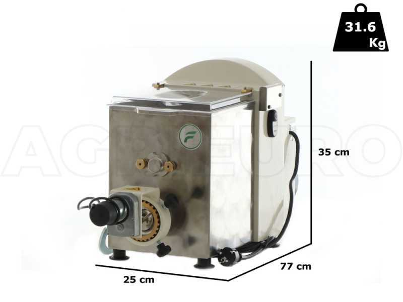 Fama Media mit Nudelaufsatz - Elektrische Nudelmaschine 2in1 - Knetet und extrudiert