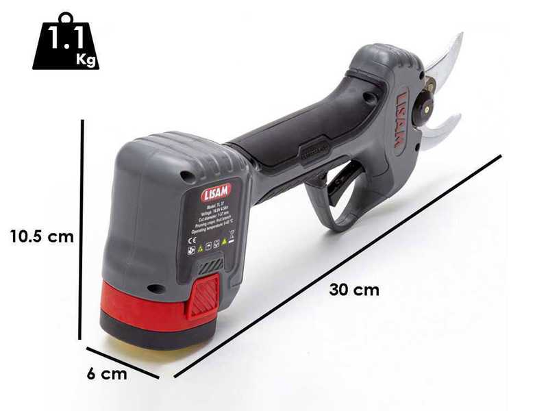 Akku-Gartenschere LISAM TL 37 - 2x16.8V 4.5Ah