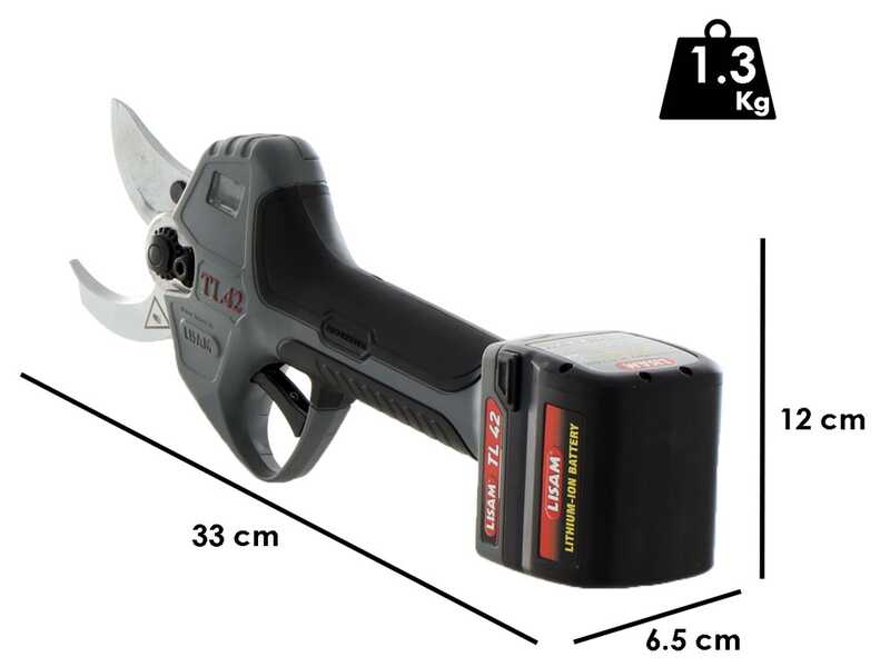 Akku-Gartenschere LISAM TL 42 - 2x25.2V 2.5Ah - Schnittdurchmesser max. 42 mm