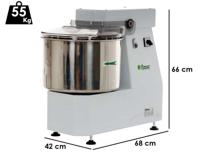 Spiralkneter FIMAR 30LN - 25 Kg Teigkapazit&auml;t - dreiphasig - 2 Geschwindigkeitsstufen