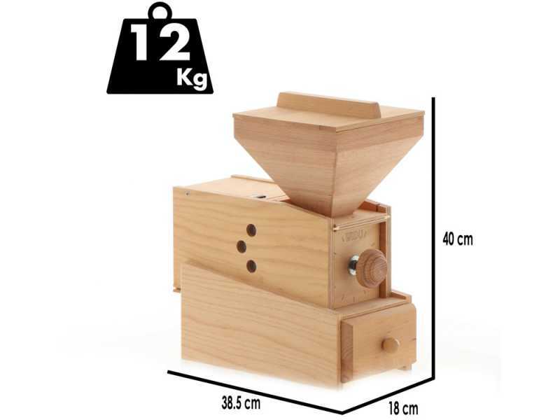 Getreidem&uuml;hle Widu Wiedau 3 aus Buchenholz