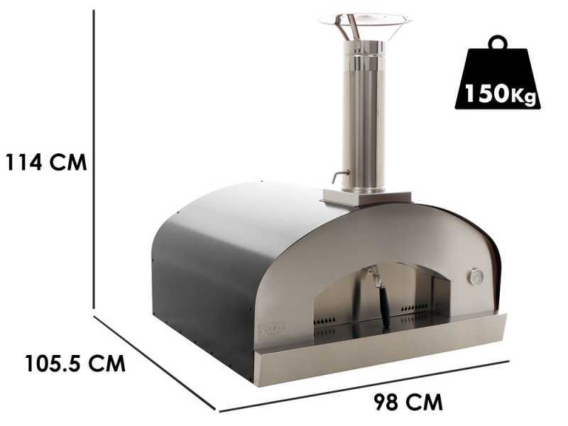 Holzbackofen Seven Italy Ade - Anthrazit