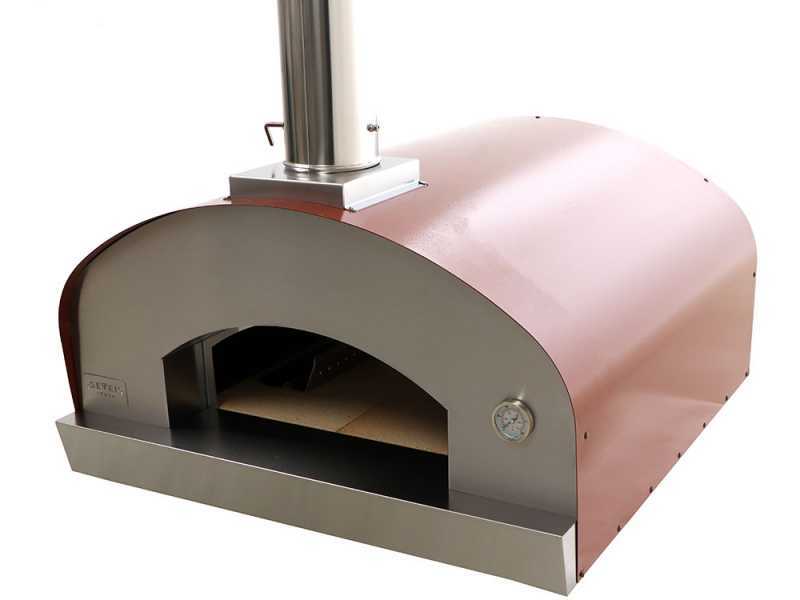 Holzbackofen Seven Italy Ade - Rot
