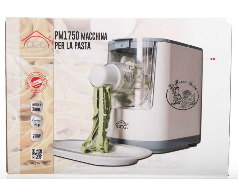 DCG PM1750 - Elektrische Nudelmaschine 2-in-1 - zum Kneten und Extrudieren