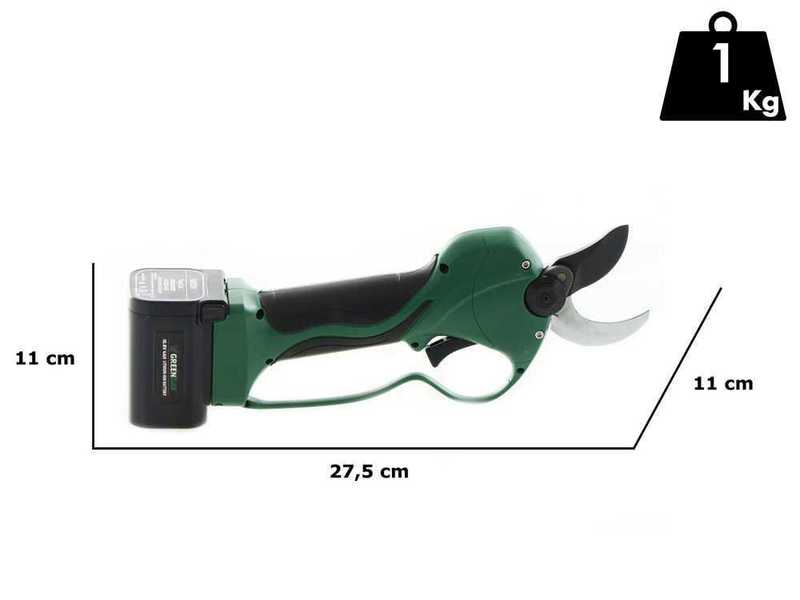 Akku-Baumschere Greenbay TopCut 33 - Zwei 16.8 V - 4Ah Akkus