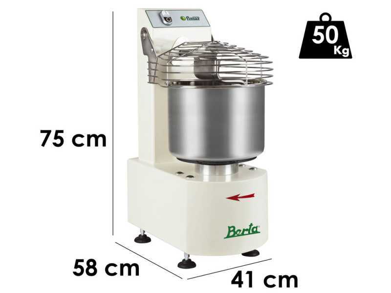 Teigknetmaschine dreiphasig FIMAR BERTA 15 - Sch&uuml;sselinhalt 20l