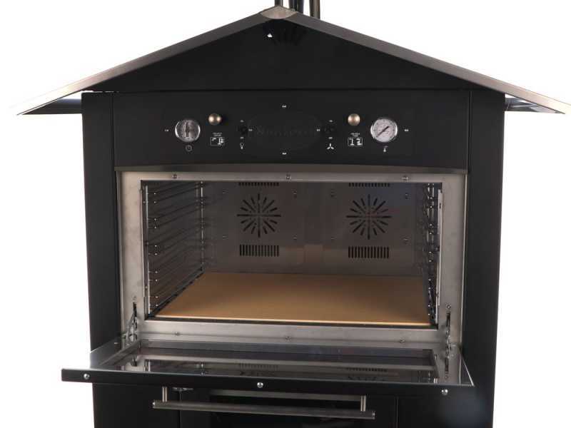 Rossofuoco Sedicinoni 80 - Holzbackofen f&uuml;r drau&szlig;en - black