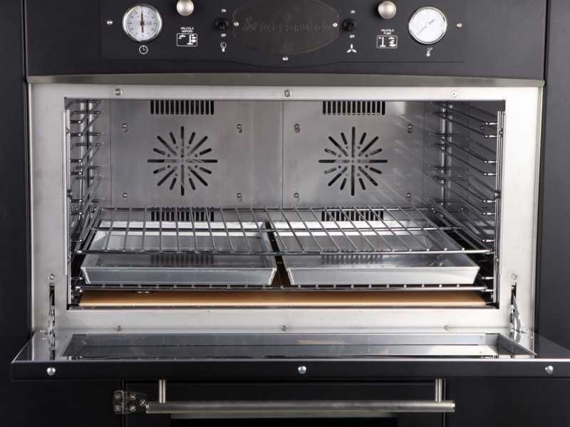 Rossofuoco Sedicinoni 80 - Holzbackofen f&uuml;r drau&szlig;en - black