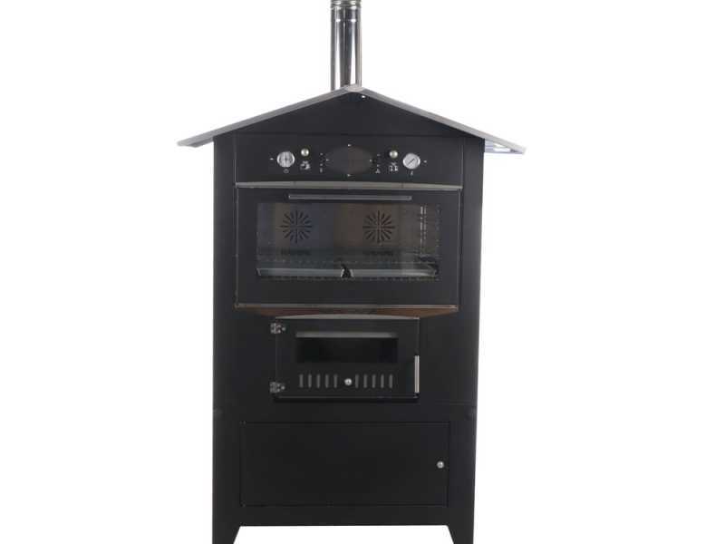 Rossofuoco Sedicinoni 80 - Holzbackofen f&uuml;r drau&szlig;en - black