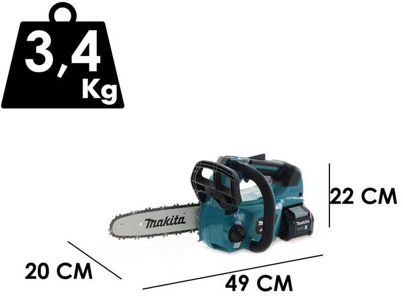 Elektrische Akku-Kettens&auml;ge Makita UC002GZ- Schwert 25 cm - AKKU UND LADEGER&Auml;T NICHT ENTHALTEN
