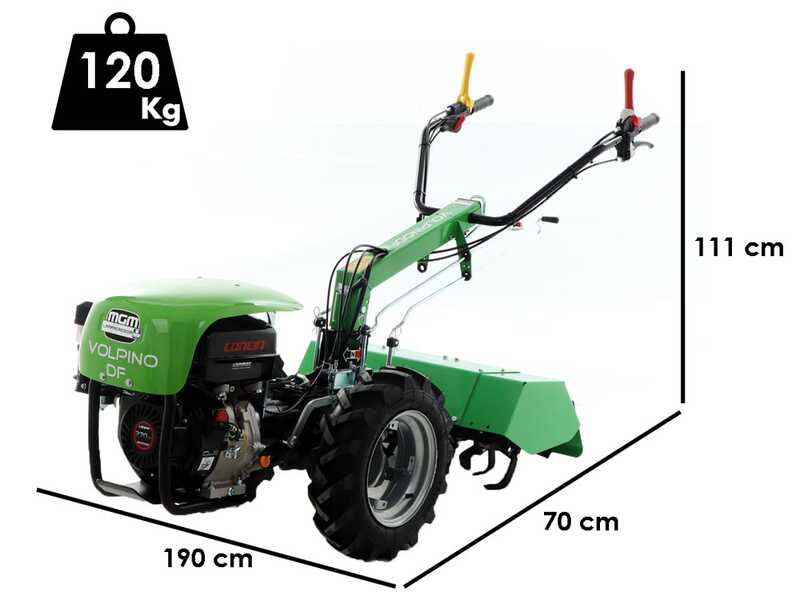 Einachsschlepper Lampacrescia MGM Volpino DF - Motor Loncin G270F