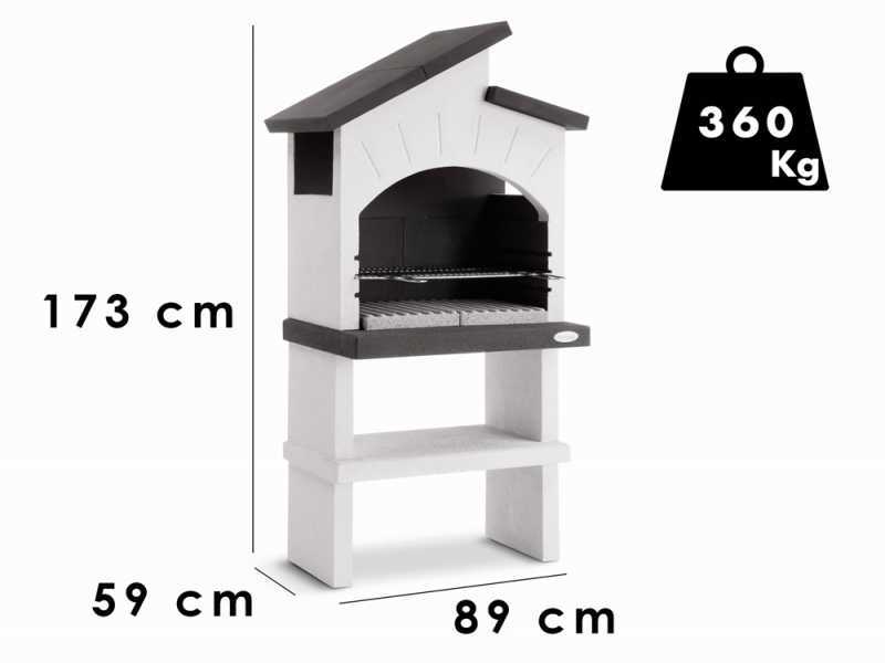 Palazzetti Vieste  - Grillkamin - f&uuml;r Holz und Holzkohle