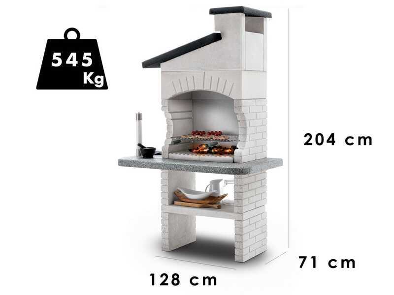 Palazzetti Guanaco 2 - Grillkamin - f&uuml;r Holz und Holzkohle