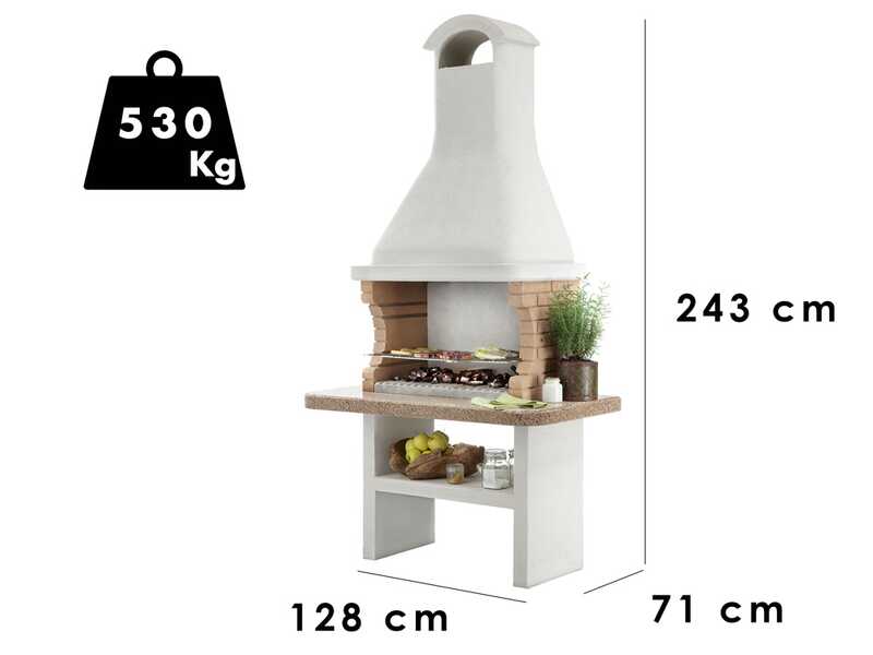 Palazzetti Limassol - Grillkamin  - f&uuml;r Holz und Holzkohle