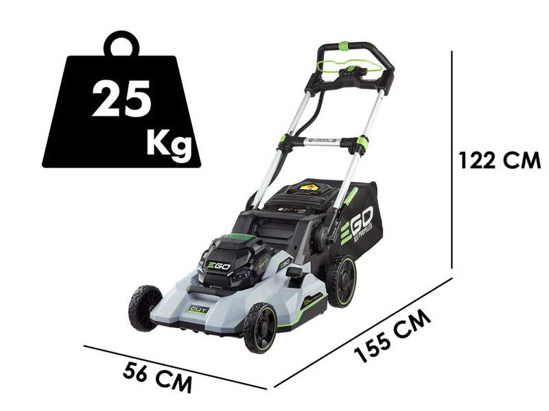 PROMO EGO Akku-Rasenm&auml;her EGO LM2135E-SP - mit 56V 7.5Ah Akku