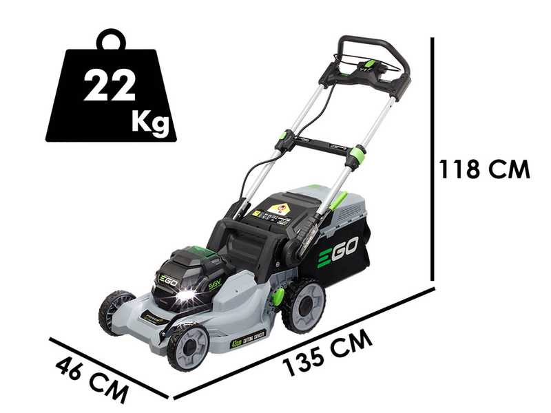 PROMO EGO Akku-Rasenm&auml;her EGO LM1701E - 56V 2.5Ah - Schnittbreite &Oslash; 42 cm