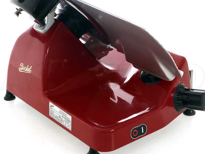 Berkel Pro Line XS25 rot - Aufschnittmaschine mit 250 mm Messer aus verchromtem Stahl