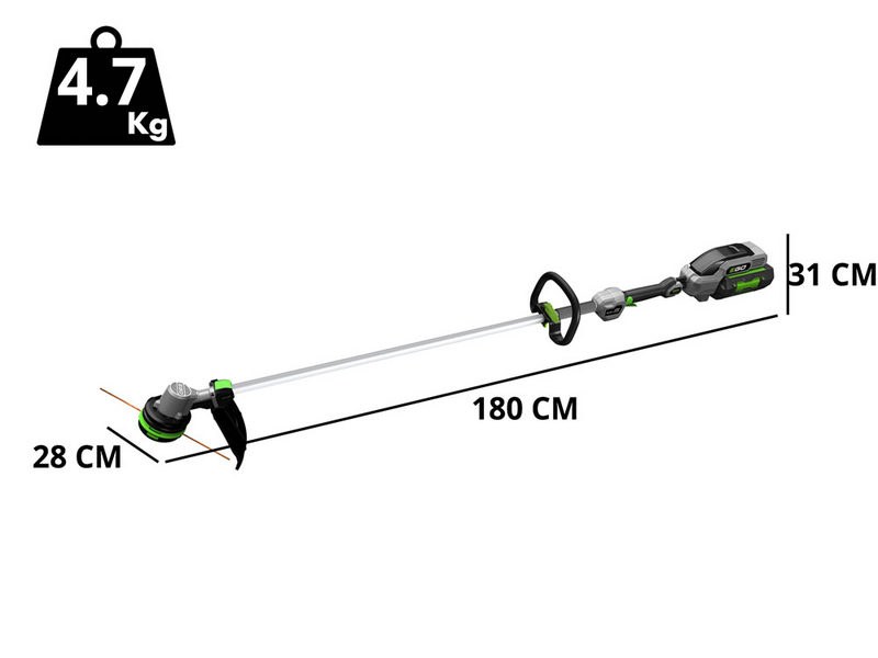 EGO - EGO ST1510E - Akku-Rasentrimmer - 56V - 2.5Ah Akku