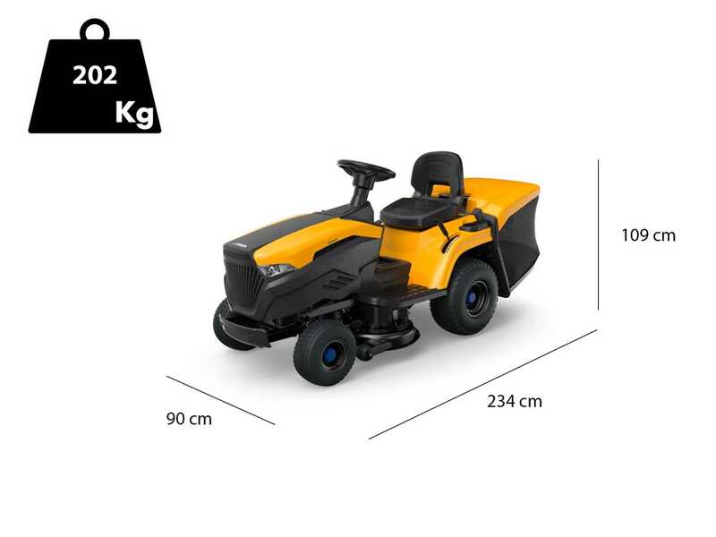 Akku-Rasentraktor Stiga Estate 584e - Fangkorb - Leistung 48V/40Ah