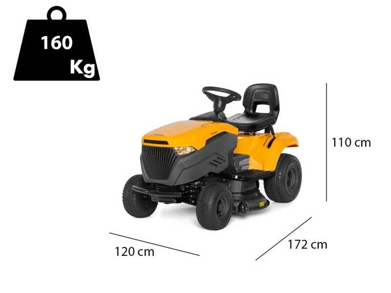 Stiga Tornado 398 M &ndash; Rasentraktor &ndash; Mechanisches Getriebe &ndash; Seitenauswurf und Mulchfunktion
