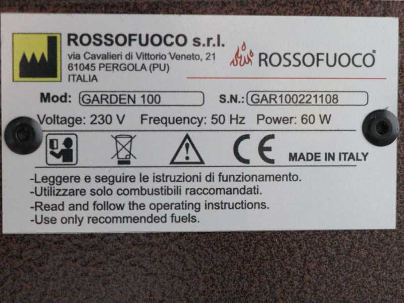 Rossofuoco Garden Plus 100 - Holzbackofen f&uuml;r drau&szlig;en