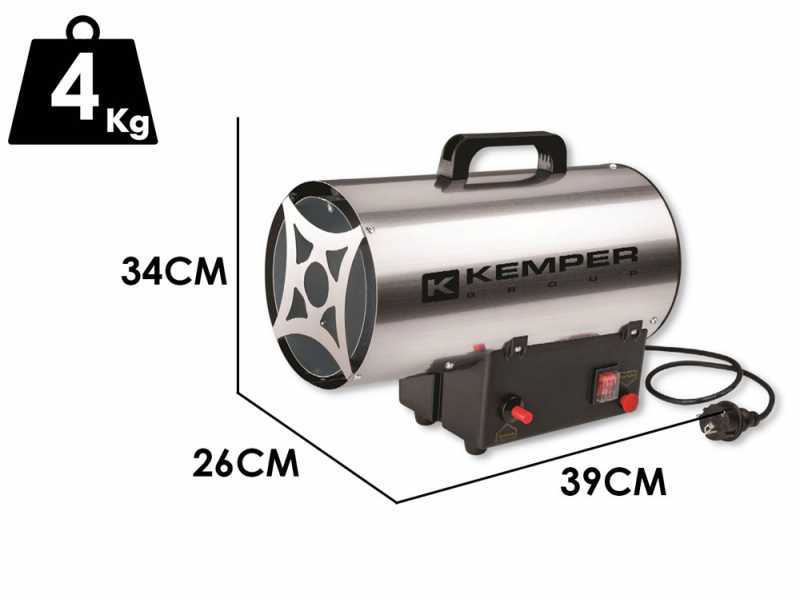 Kemper 65311 INOX - Gasheizgebl&auml;se mit Elektrostarter f&uuml;r den DEUTSCHEN Markt