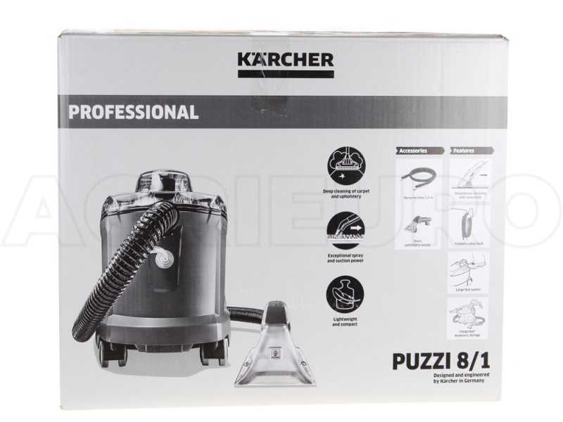 K&auml;rcher Pro Textilien Puzzi 8/1 -  Fl&auml;chenreiniger - Teppichbodenreiniger - Leistung 1200W - Spannung 220/240