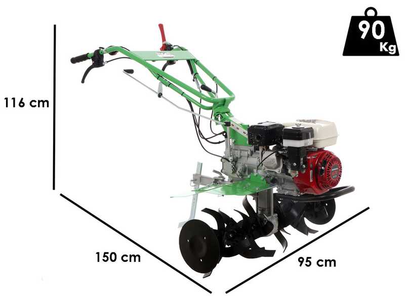 Motorhacke Lampacrescia MGM DL914 - Motor Honda GX200
