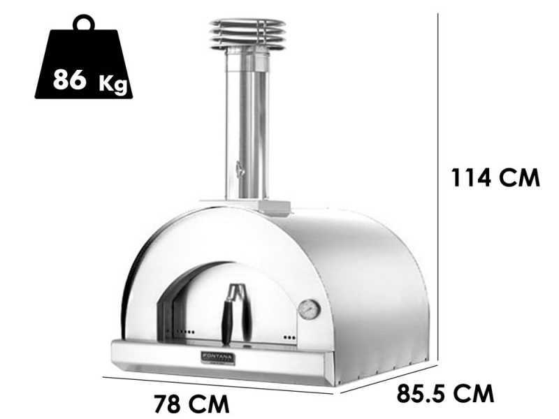 Fontana Margherita - Holzbackofen - Edelstahl