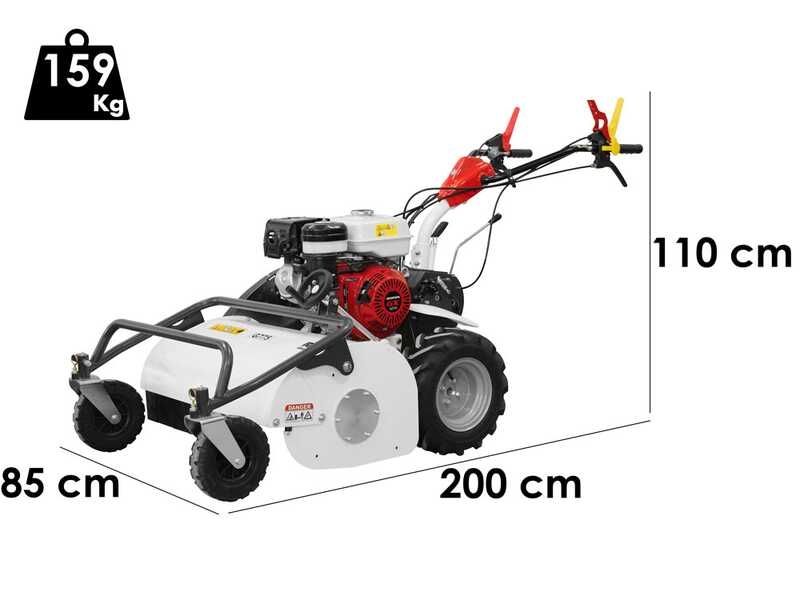 Barbieri G775 - Profi-Hochgrasm&auml;her mit Y-Messern - Honda GX340