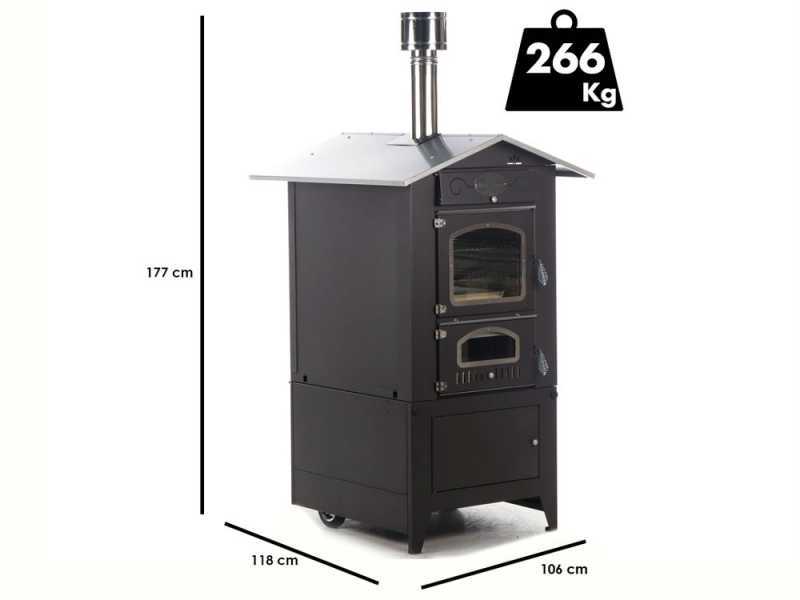 Rossofuoco Effe 80 - Holzbackofen f&uuml;r den Aussenbereich