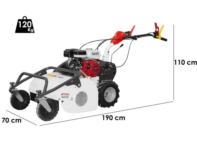 Barbieri G760 - Profi-Schlegelmulcher - Honda GX200