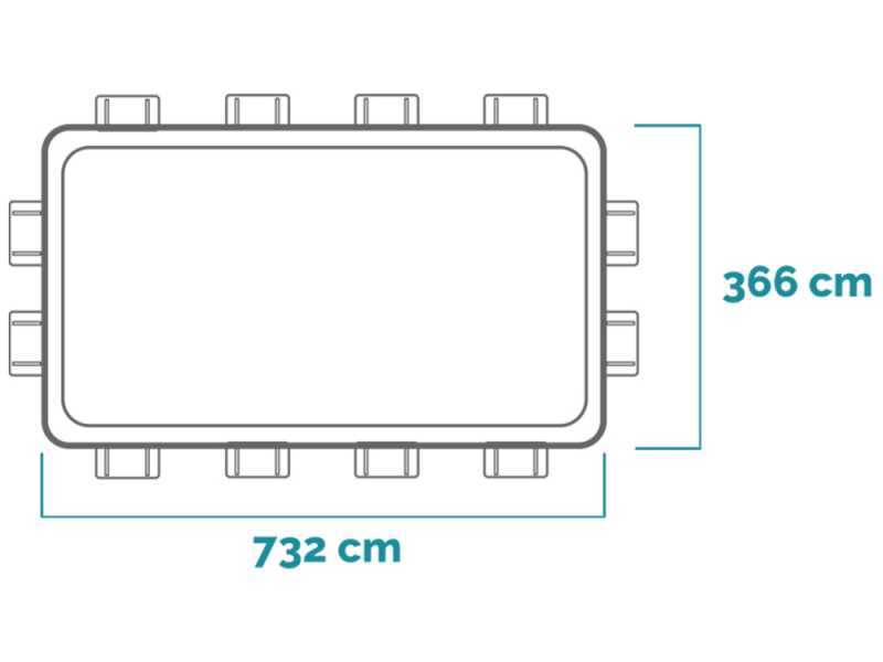 Intex Ultra XTR Frame 26368NP - 732x366x132 cm - Aufstellpool + Reinigungs- + Volleyballset