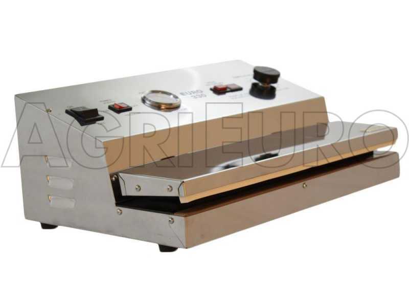 Manuelles Vakuumierger&auml;t aus Edelstahl Euro 330 - Schwei&szlig;leiste 33 cm 