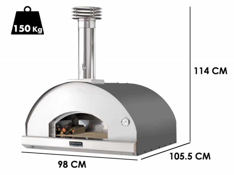Fontana Marinara - Holzbackofen - Anthrazit