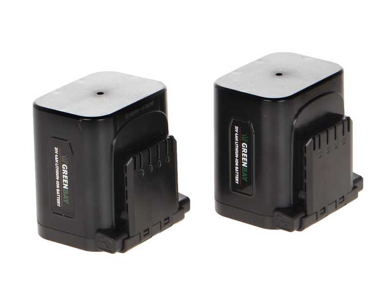 Akku-Baumschere GreenBay TOPCUT 40 - Zwei 21V 4Ah Akkus