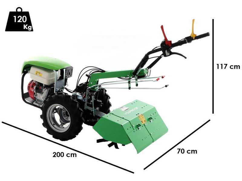 Lampacrescia MGM Volpino DF &ndash; Benzin-Einachsschlepper &ndash; Honda GX270 &ndash; 9 PS