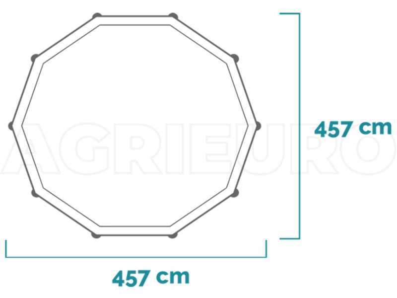 Intex Prisma Frame 26726NP - &Oslash;457x122 cm - Runder Pool