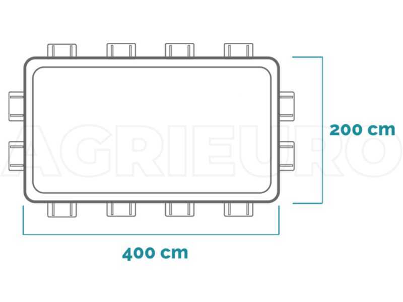 Intex Prisma Frame 26790NP - 400x200x122 cm - Aufstellpool + Filterpumpe und Poolleiter