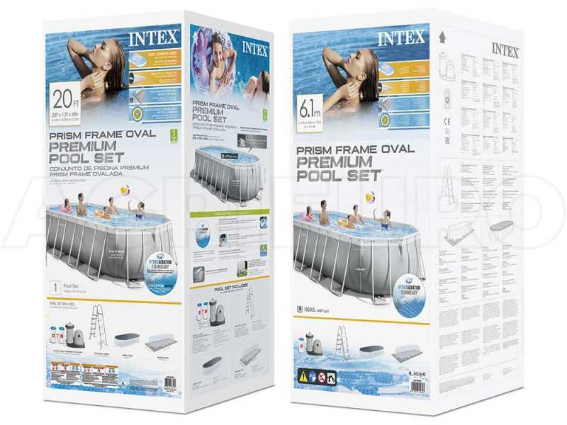Ovaler Pool Intex Prisma Frame 26798NP im Angebot | Agrieuro