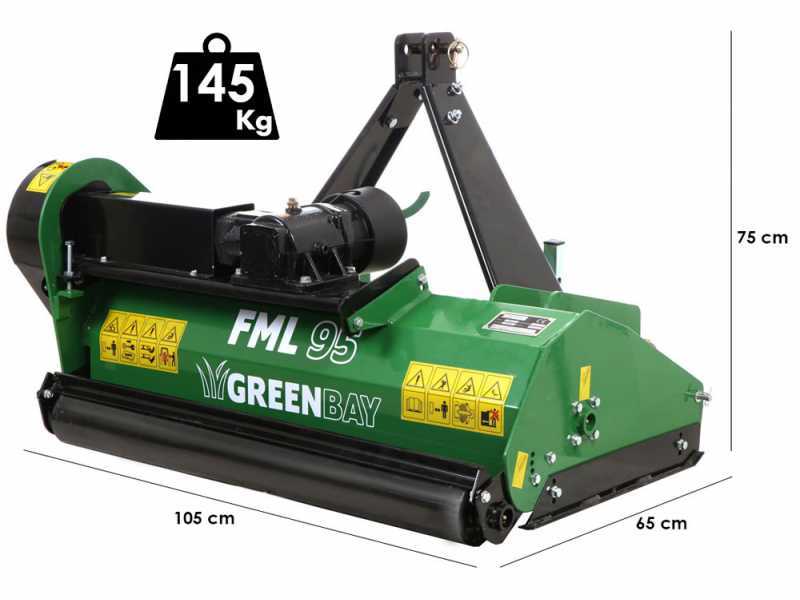 Greenbay FML 95 - Schlegelmulcher f&uuml;r Traktor - leichte Reihe