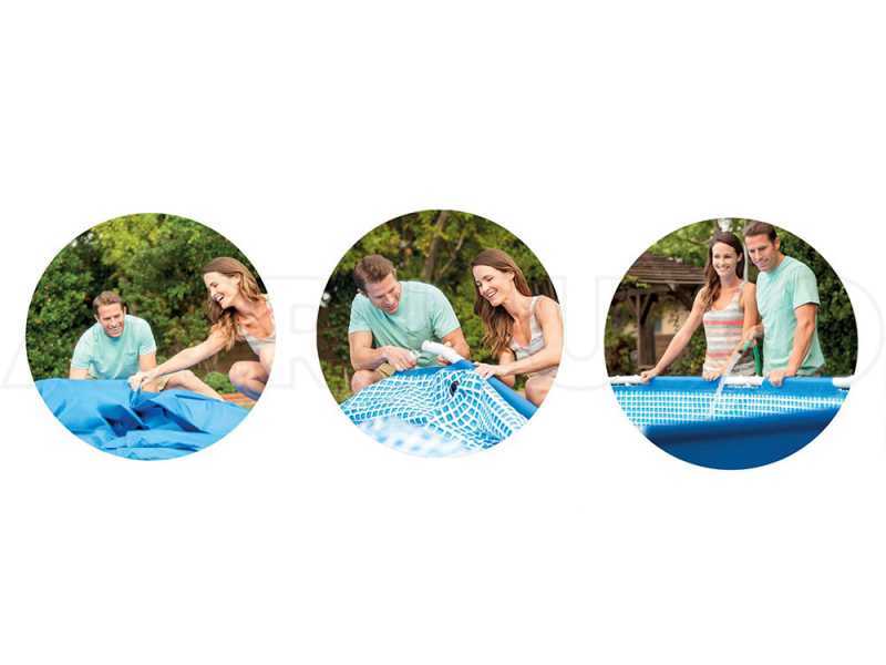 Intex Metal Frame 28202NP - &Oslash;305x76 cm - Runder Pool + Filterpumpe