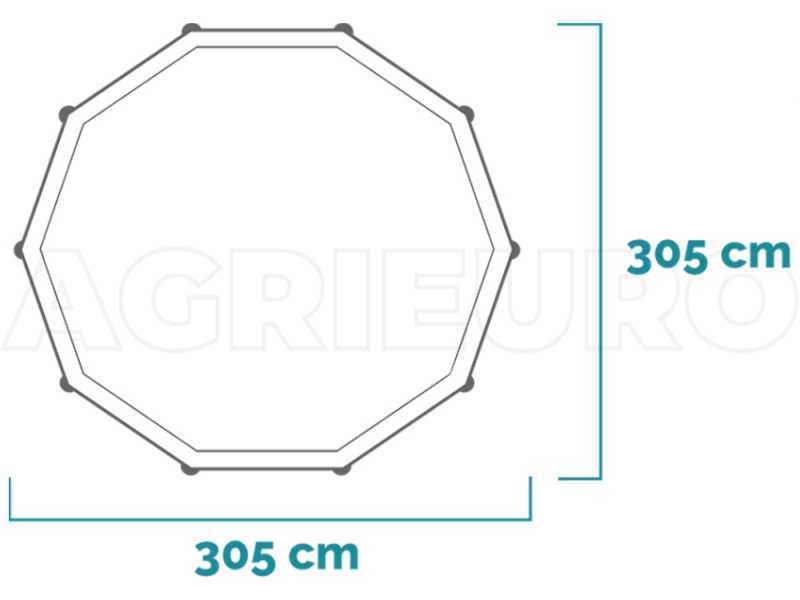 Intex Metal Frame 28202NP - Runder Pool + Filterpumpe