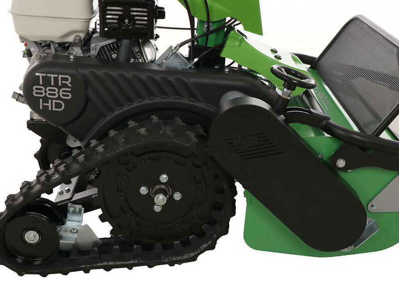 Lampacrescia MGM TTR886HD - Schlegelm&auml;her mit Y-Messern - Raupenantrieb - Hondamotor GX390 f&uuml;r gro&szlig;e Steigungen