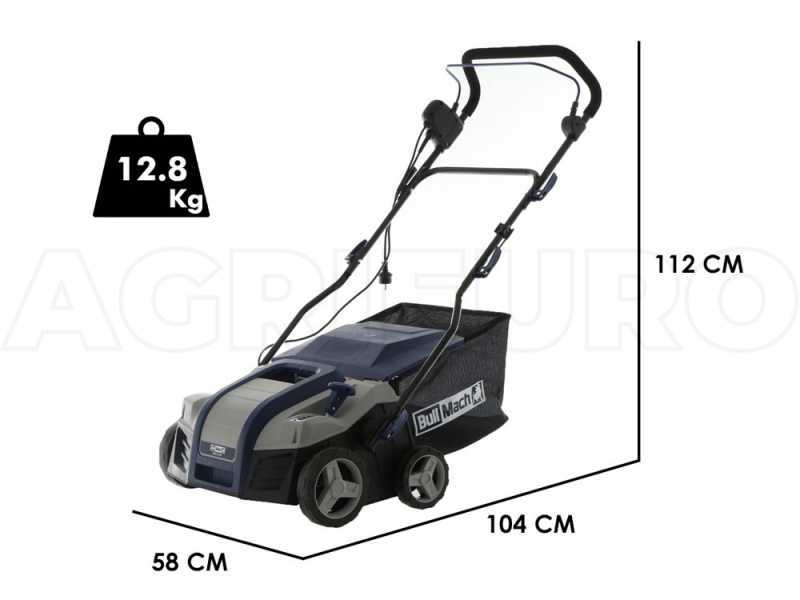 BullMach RASTER 20-40 - Elektro-Vertikutierer - Federzinken-L&uuml;fterwalze