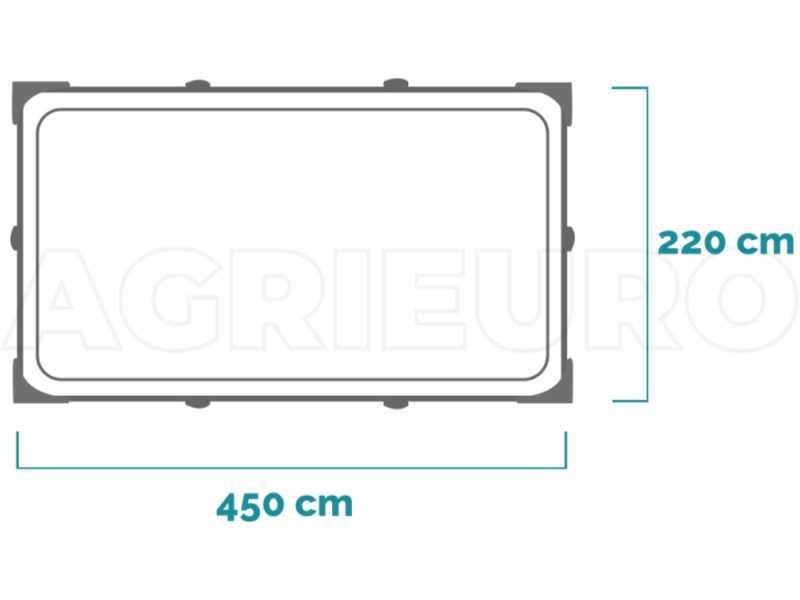 Intex Rectangular Frame 28274NP - 450x220x84 cm - Pool + Filterpumpe